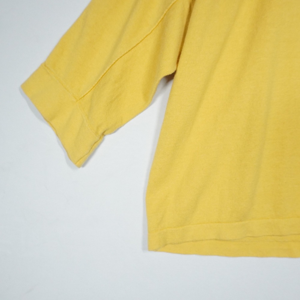 J. Jill Womens Yellow Linen Blend Relaxed 3/4 Sleeve Knit Sweater Large Coastal - Picture 3 of 9